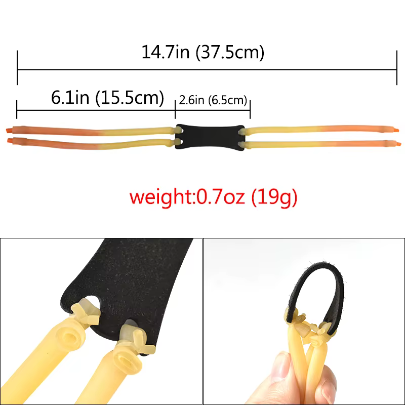 Bandas de látex natural para tirachinas pesca fuerte - imagen 5
