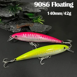 Wobblers jerkbait flotante para trolling en agua salada