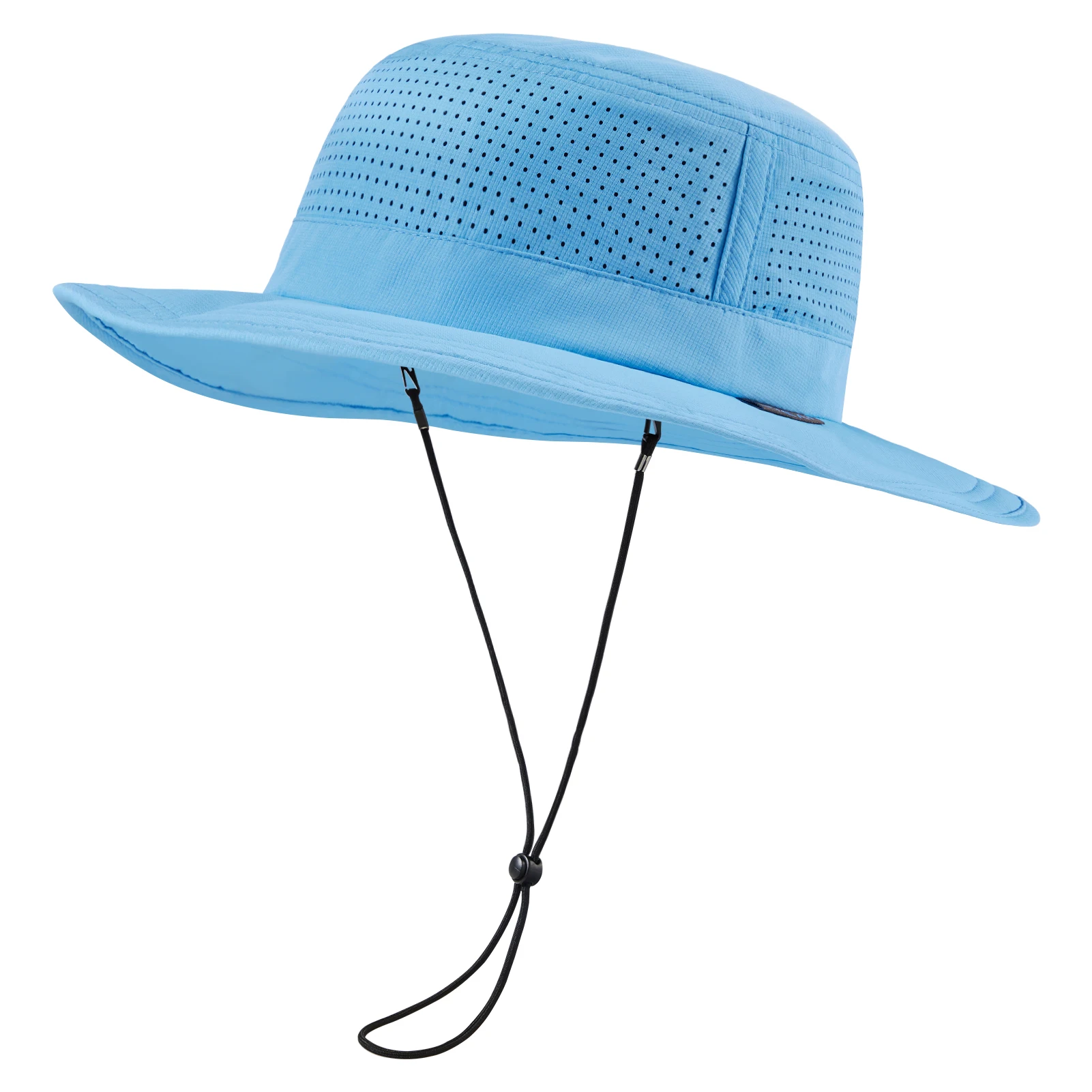 Trasera del sombrero mostrando el cordón de ajuste