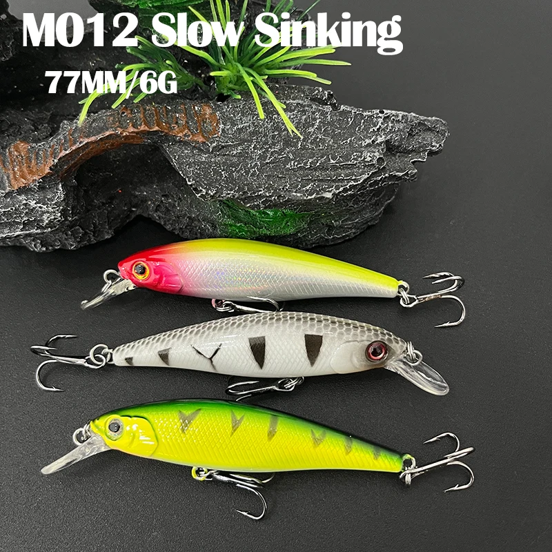 Señuelo Minnow hundimiento lento para lucio, lubina y depredadores