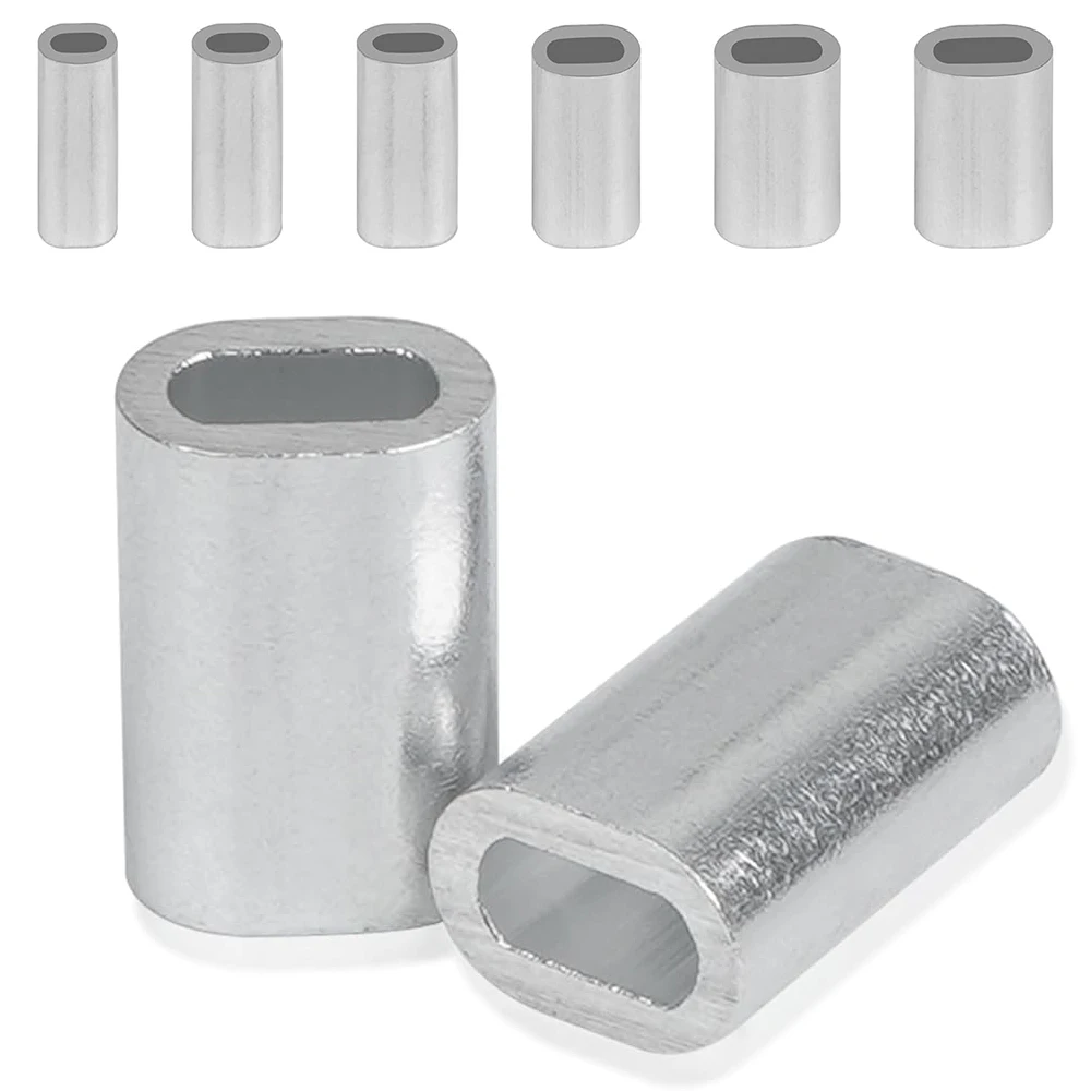 Mangas de engarzado de aluminio para pesca, vista general
