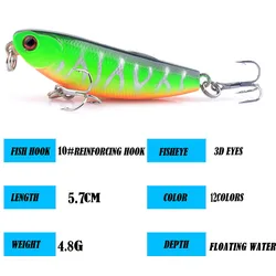 Señuelo Lápiz Flotante para Lubina – Walking 5,7cm 4,8g