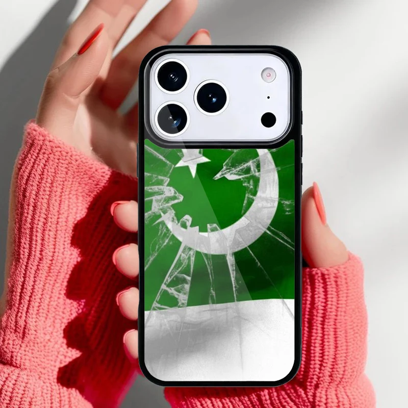Diseño trasero de la funda con la bandera de Pakistán