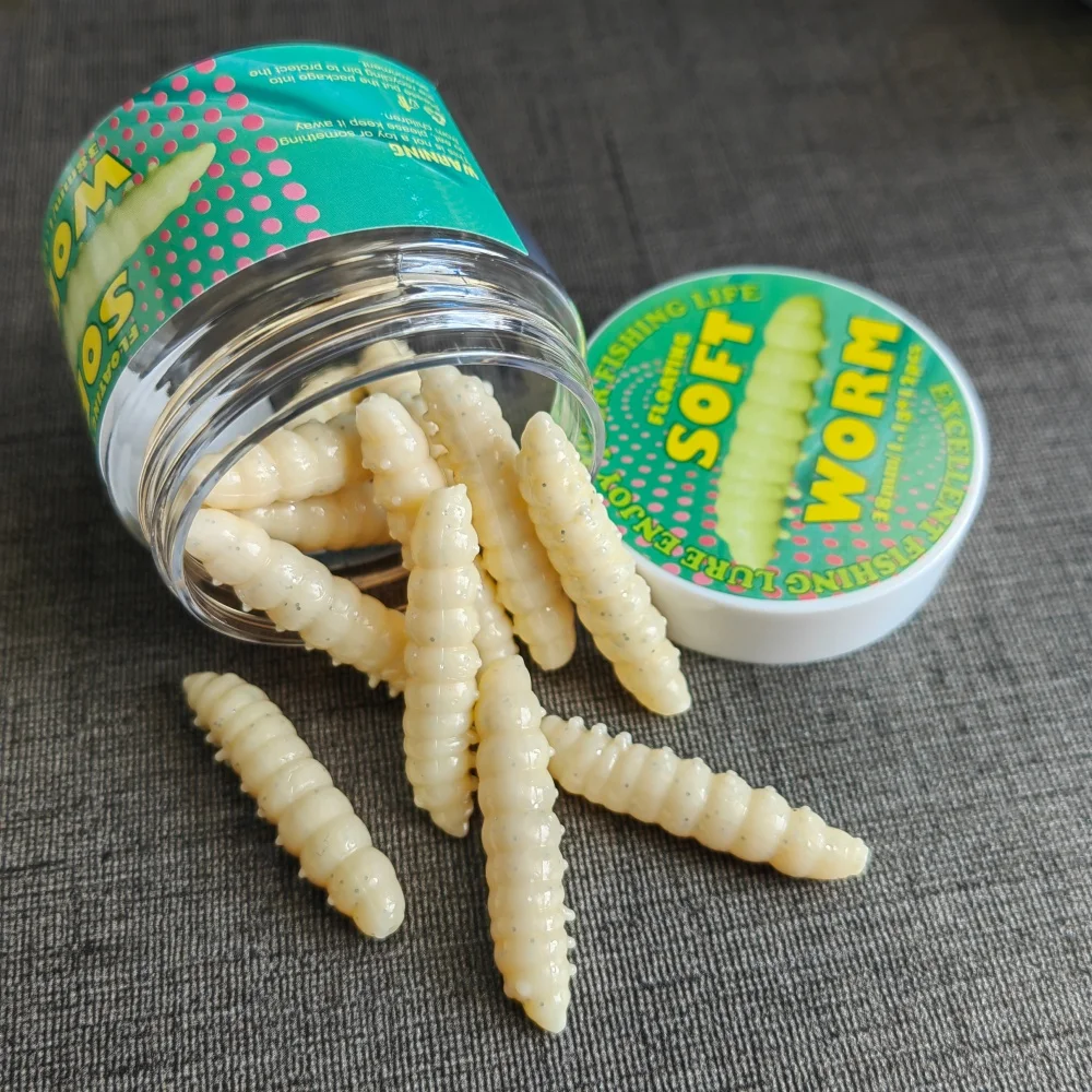 Señuelos flotantes de silicona con aroma a camarón para trucha - imagen 5