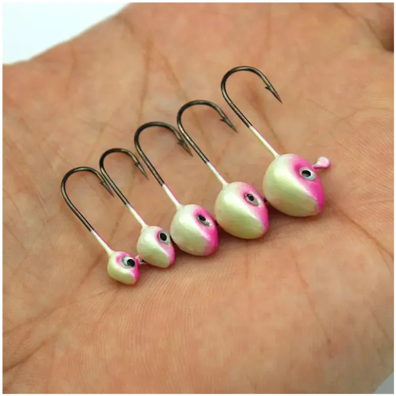 WEIHE Anzuelos Jig Head en forma de pez – Acero al carbono - imagen 2