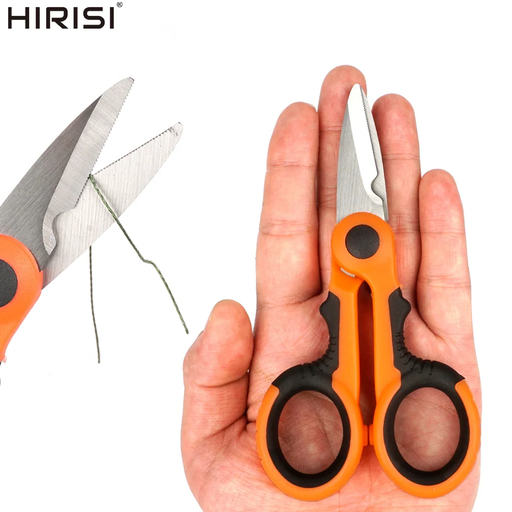 Hirisi JD02 Tijeras de pesca inox con hojas serradas y cortalínea - imagen 4