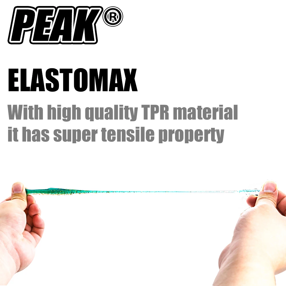 PEAK Shad Señuelo Flotante Silicona Doble Color Cola T - imagen 5