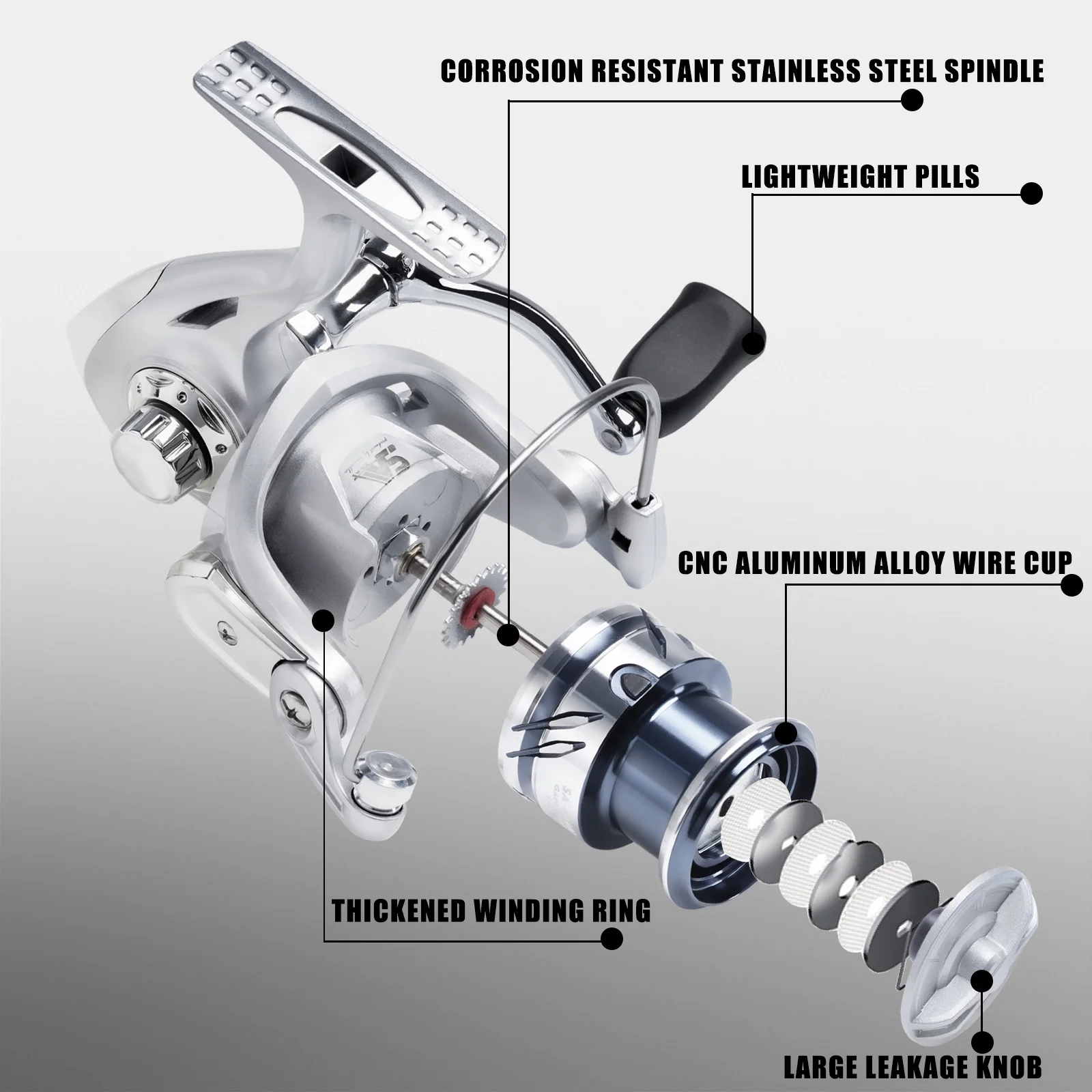 Carrete SAMOLLA vista frontal
