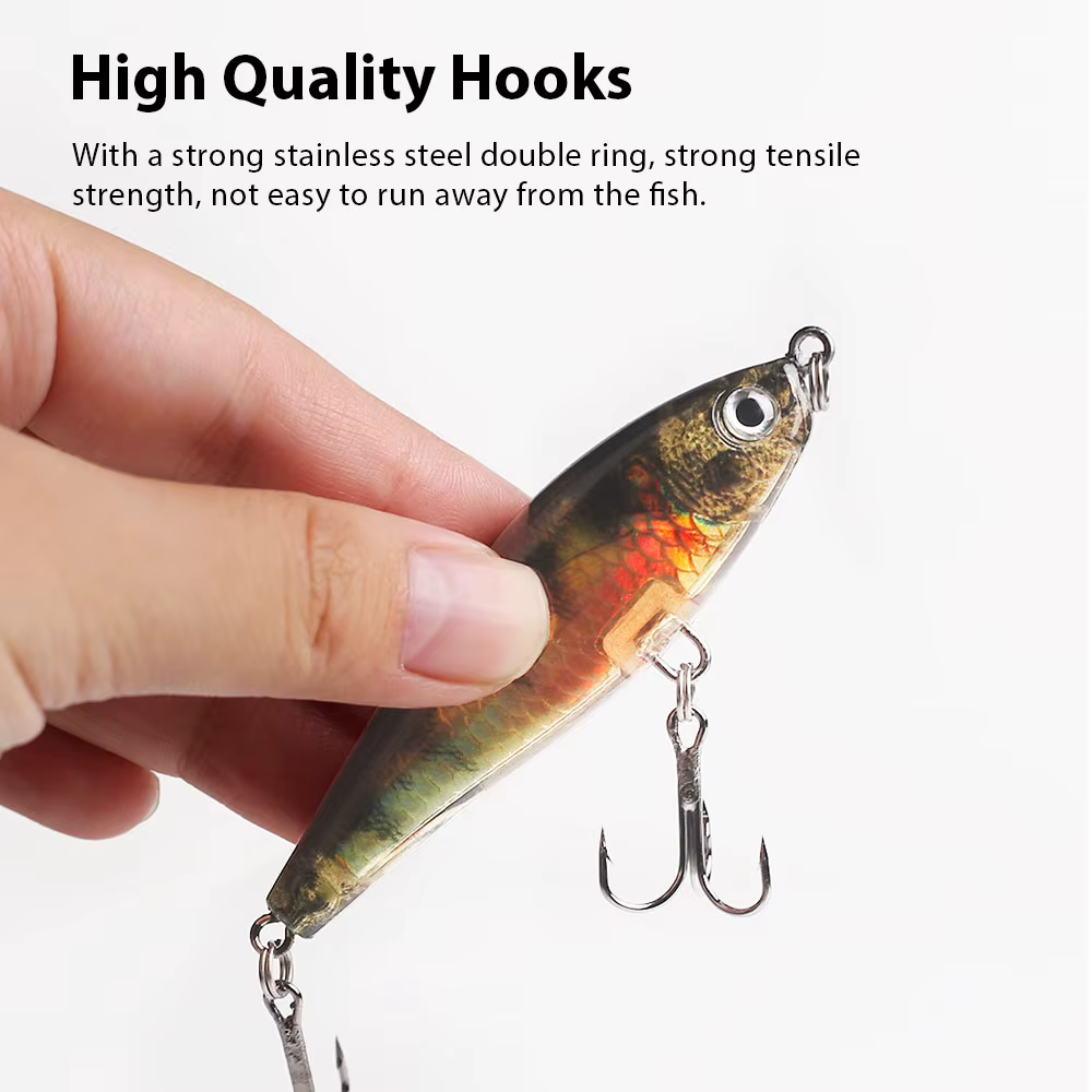 Hanlin Minnow 7cm Wobbler biónico para lubina flotante - imagen 5