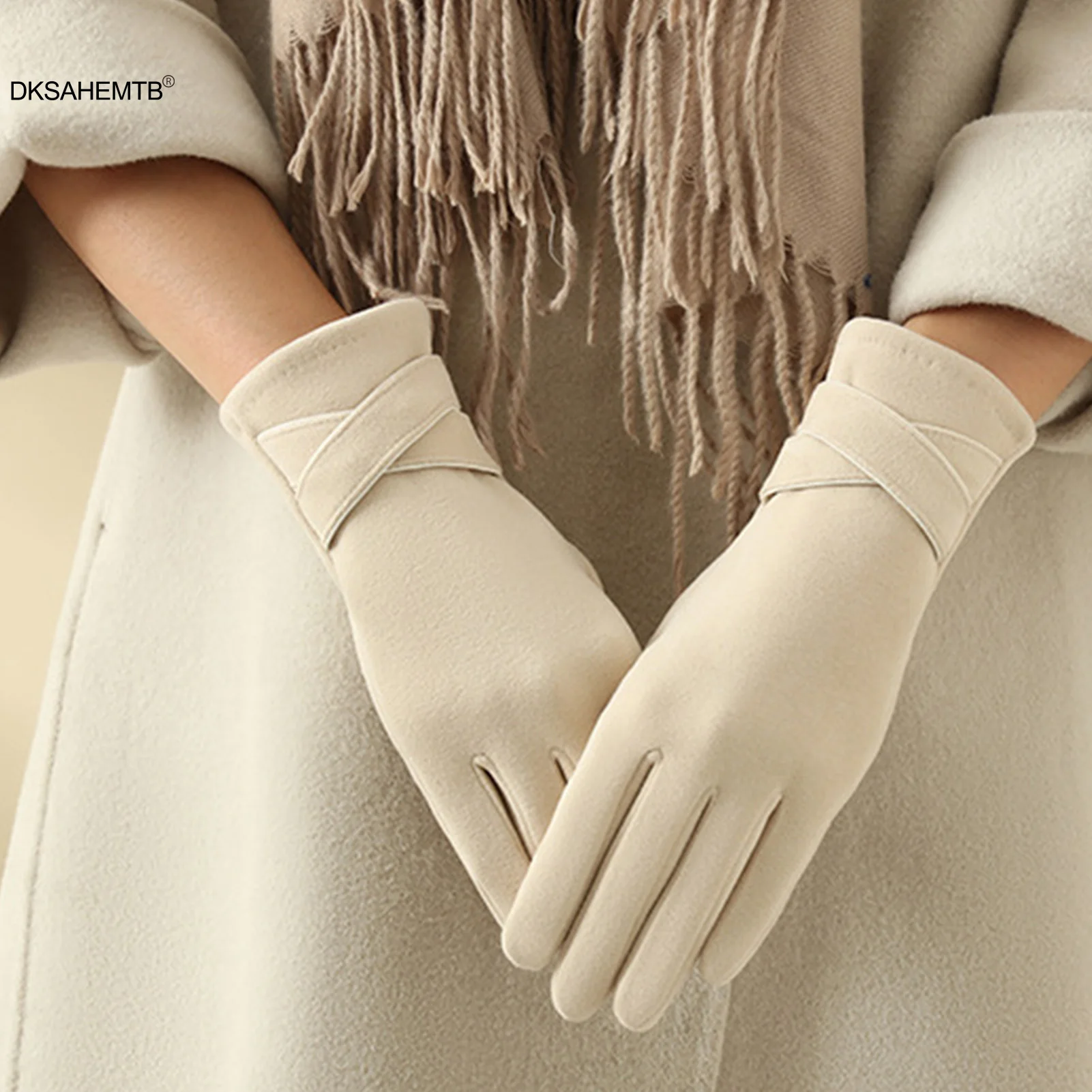 Guantes de invierno a prueba de viento mujer para pesca deportiva - imagen 4