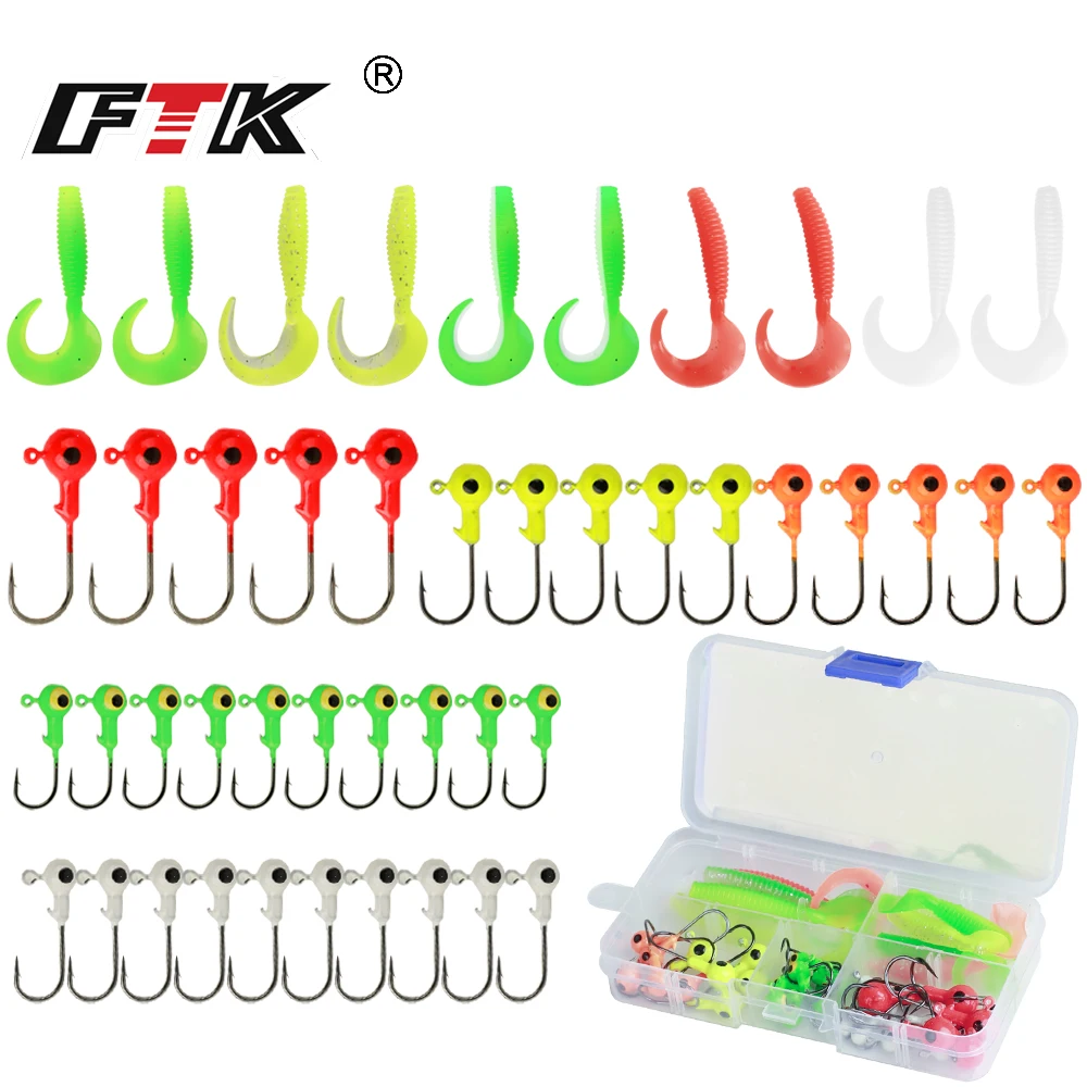 Kit de señuelos blandos FTK con accesorios