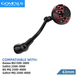 Manivela Power Handle Gomexus para carretes Daiwa BG Saltist