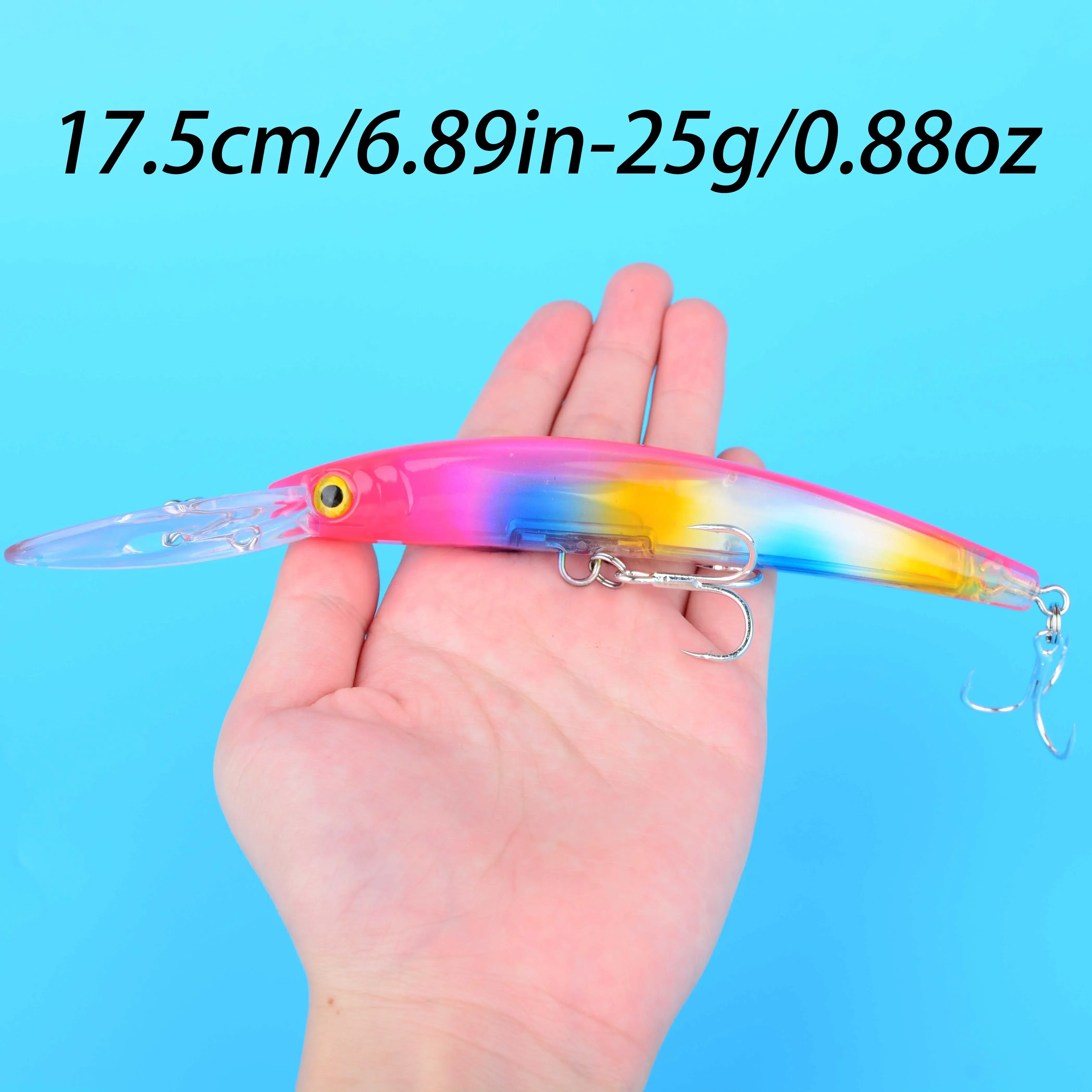 Minnow flotante grande para pesca