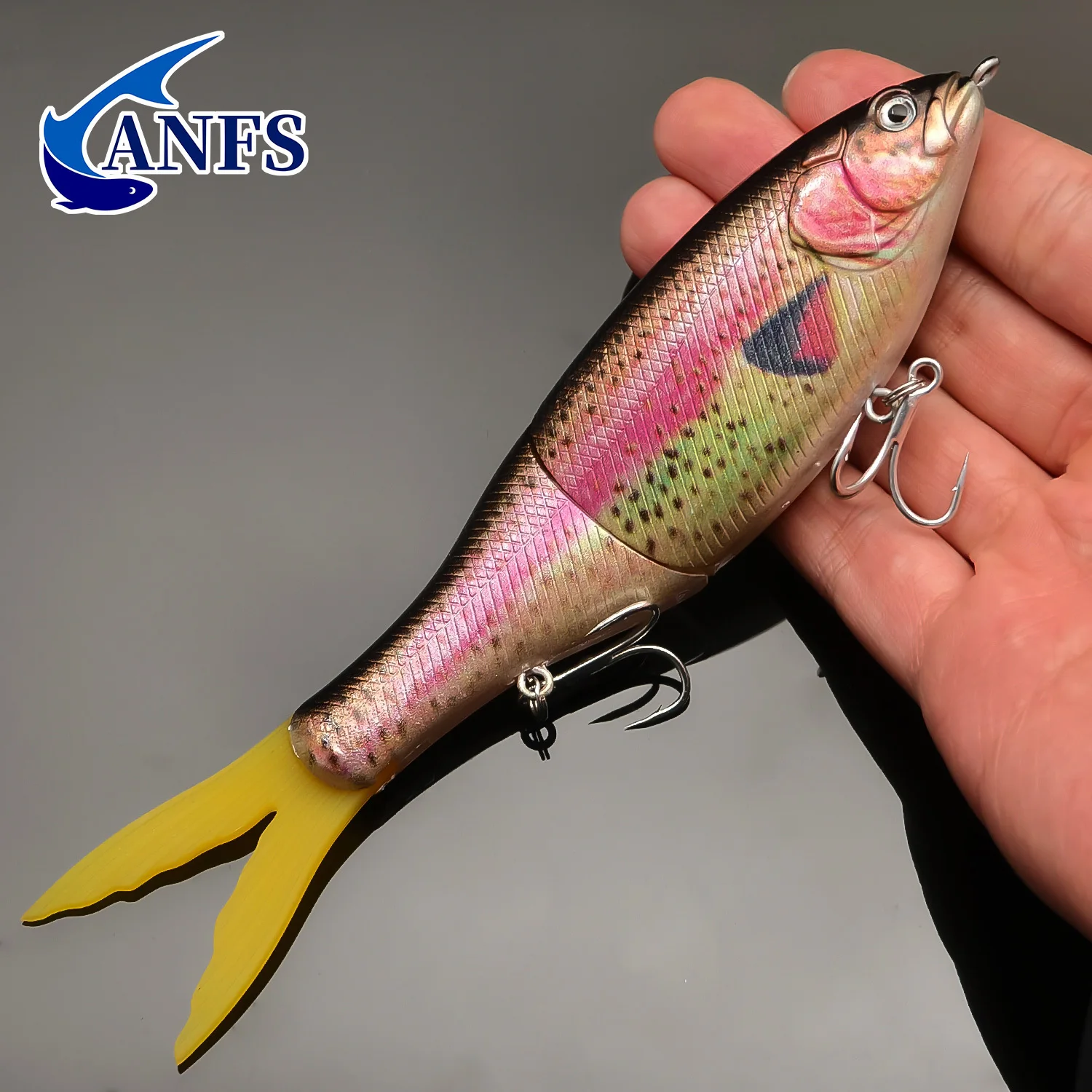 Ángulo que muestra el perfil del Wobble Shad Swimbait