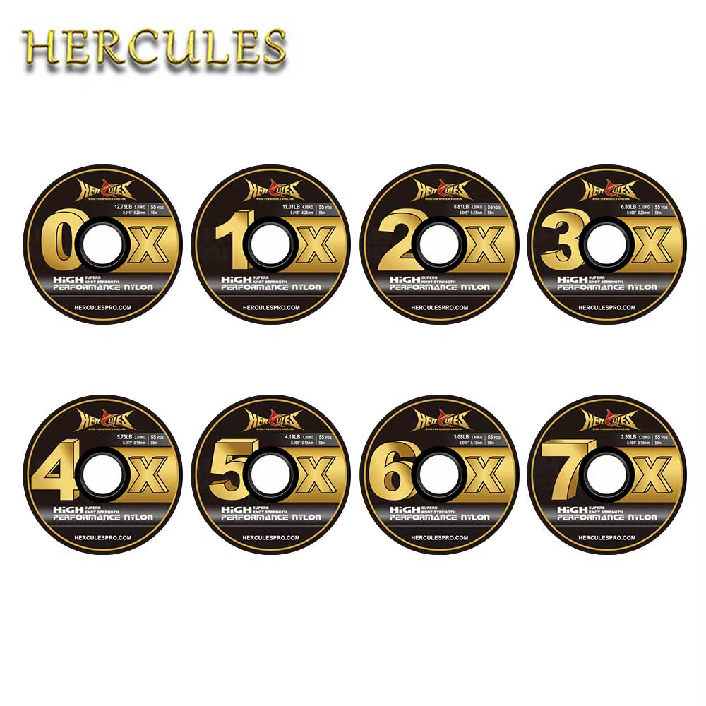 HERCULES Tippet de nailon para pesca con mosca 0X-7X - imagen 4