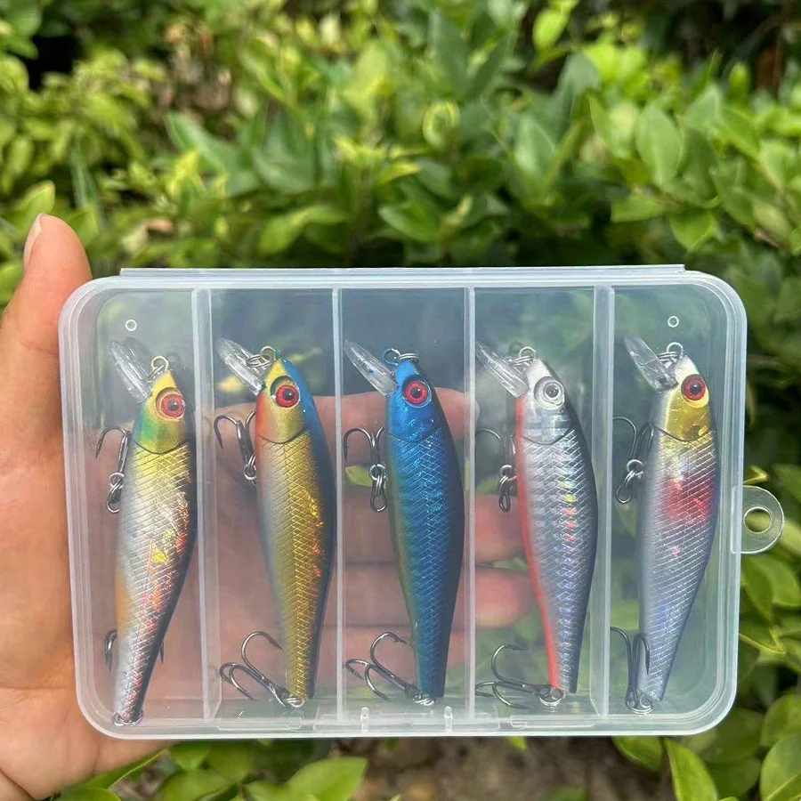Presentación en caja del pack de 5 crankbaits