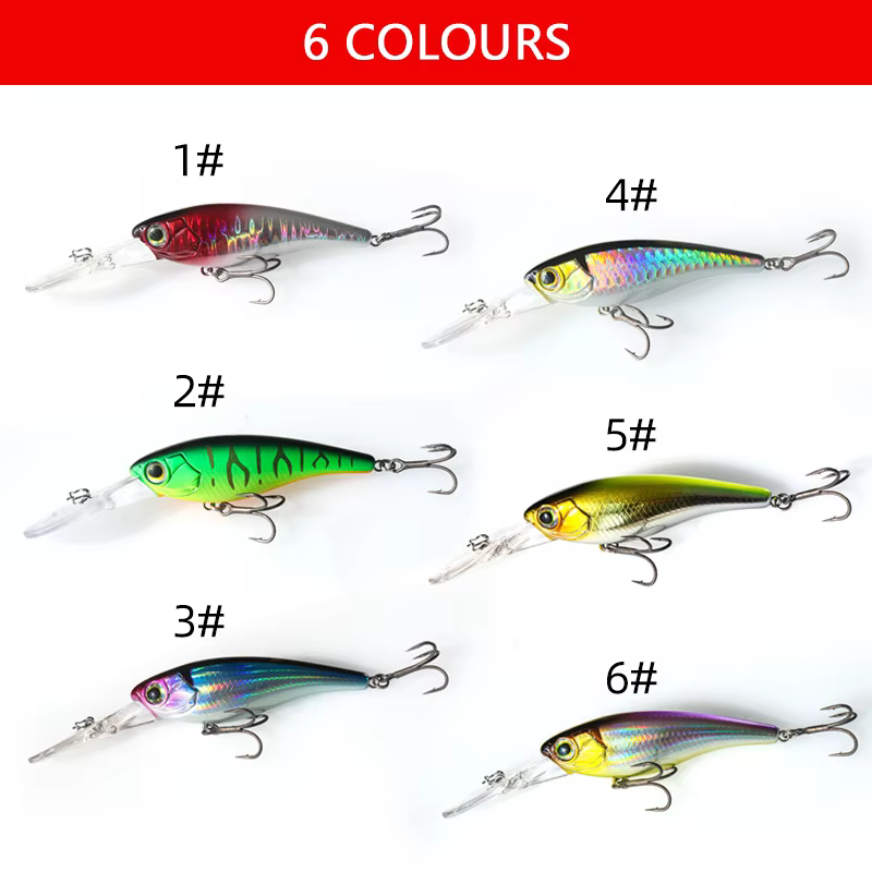 Señuelo Jerkbait flotante – Minnow de lengua larga en suspensión - imagen 2