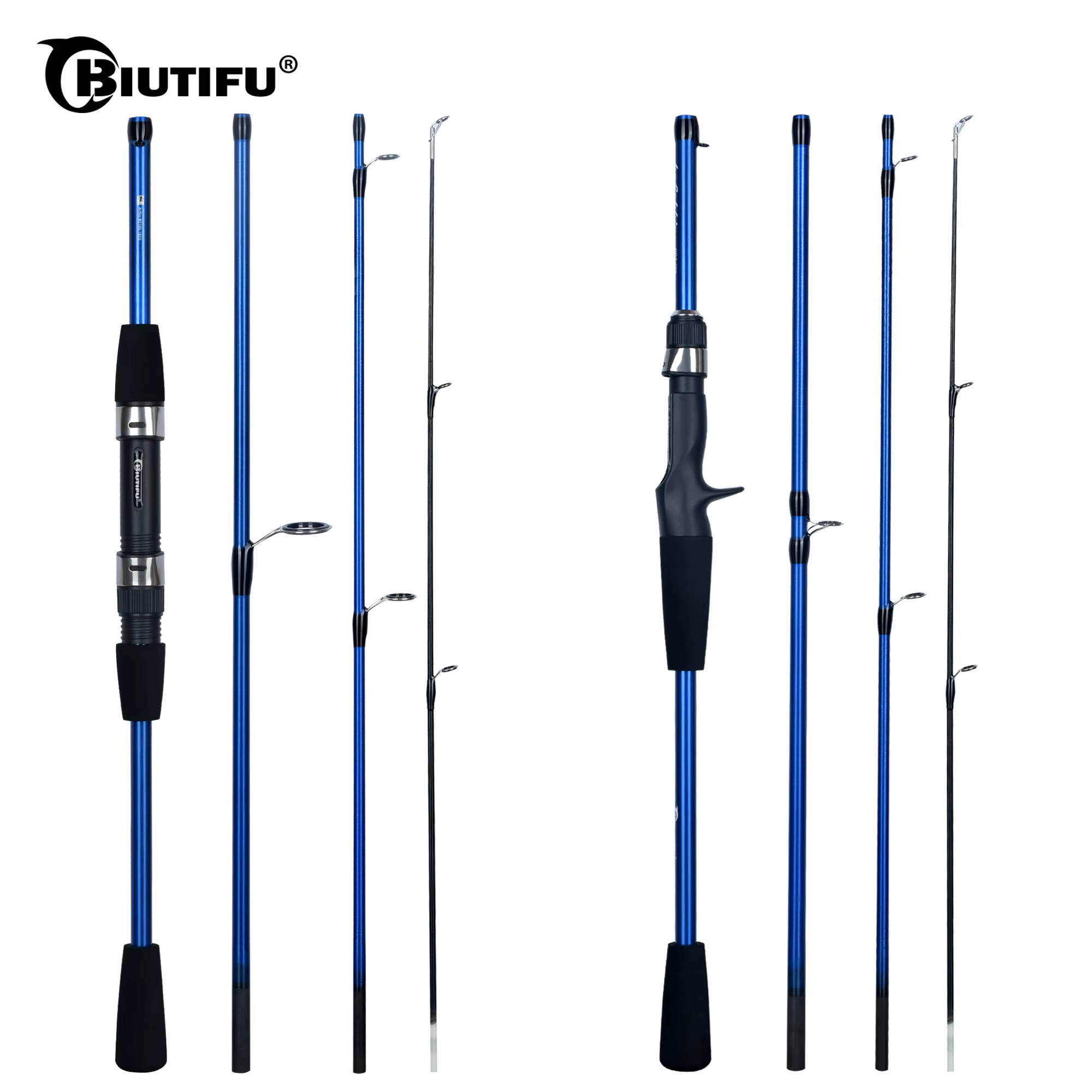 BiuTIFU Funda viaje cañas trucha – 4/5 carbono - imagen 4