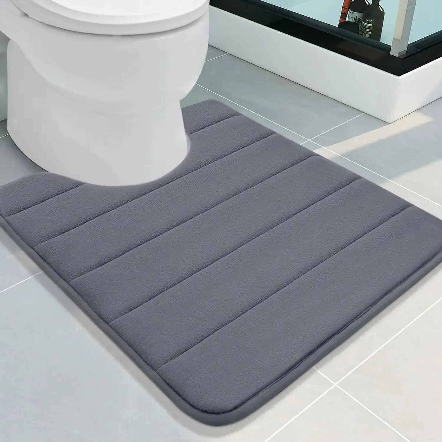 Alfombra antideslizante de baño en U – espuma viscoelástica absorbente - imagen 3