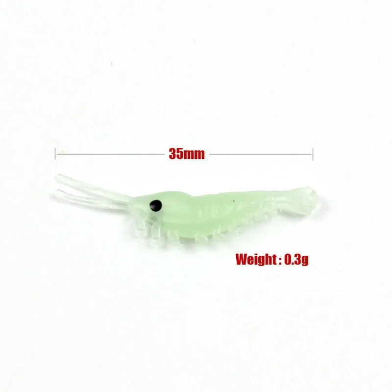 Vinilos Camarón Luminosos y Oscuros para Pesca de Lubina