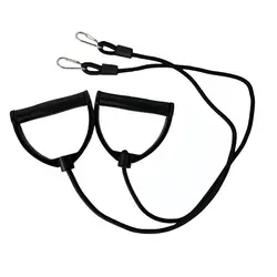 Bandas de resistencia con asa y pedal desmontable para fitness