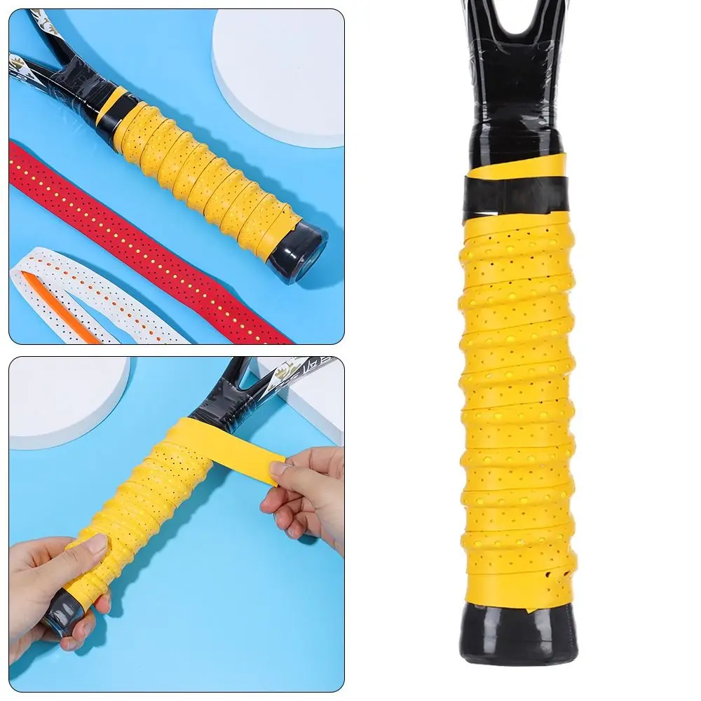 Overgrip antideslizante perforado para bádminton, absorbente de sudor y transpirable