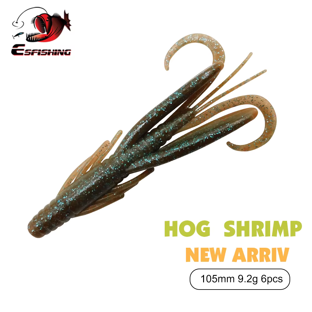 ESFISHING Pork 105mm señuelo para lubina, perca y lucio