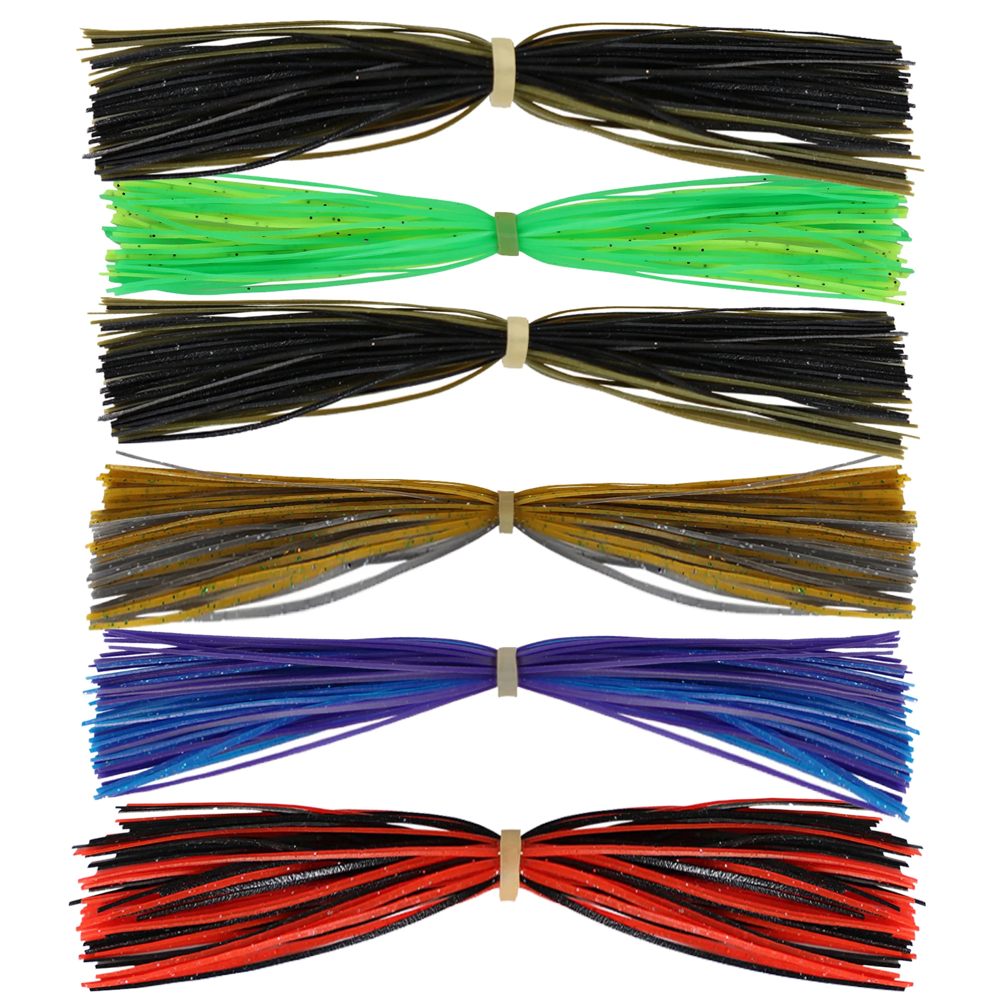 Faldas Spinnerbait y Buzzbait de silicona con cables de goma