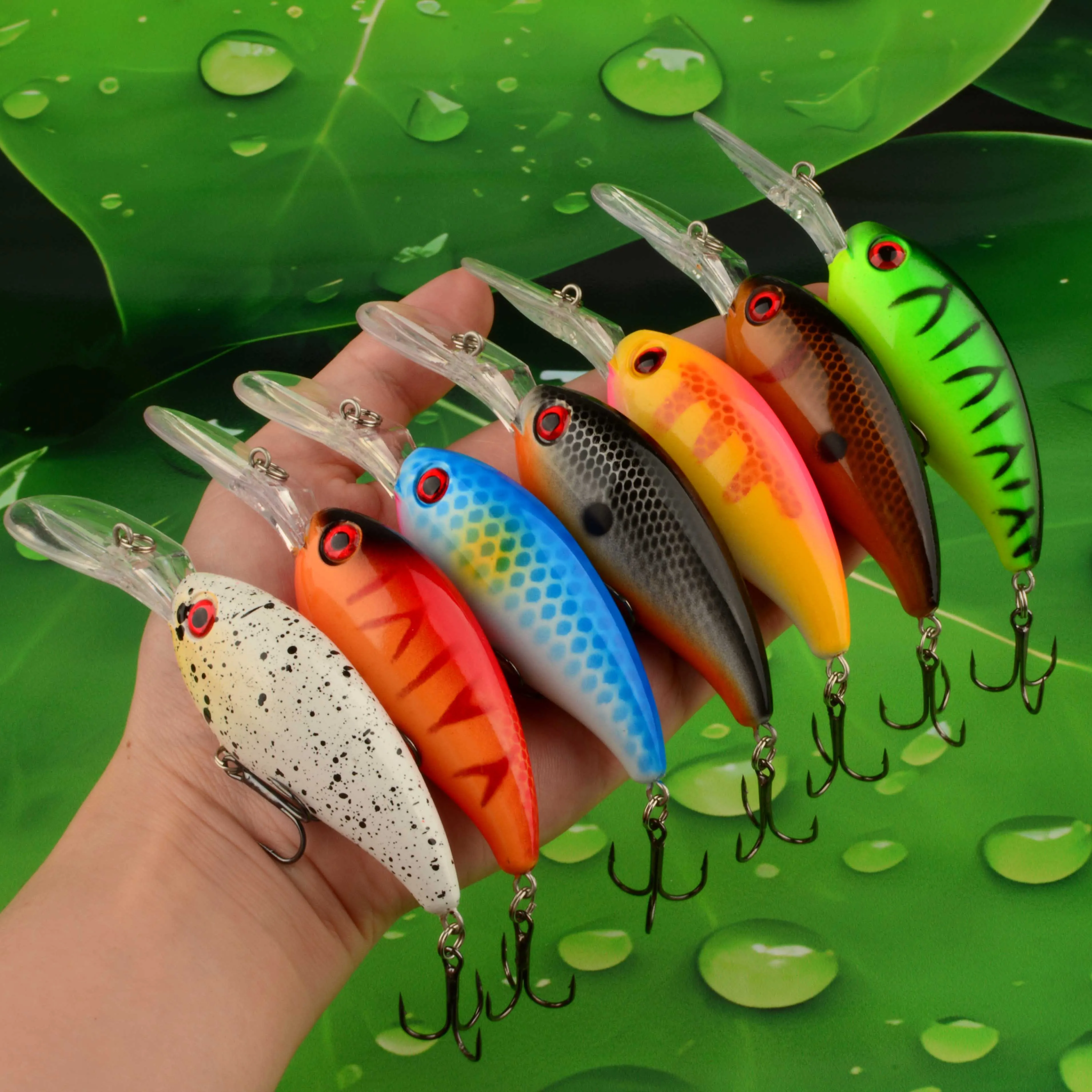 Señuelo Jerkbait flotante Minnow lengua larga para lubina y lucio - imagen 3
