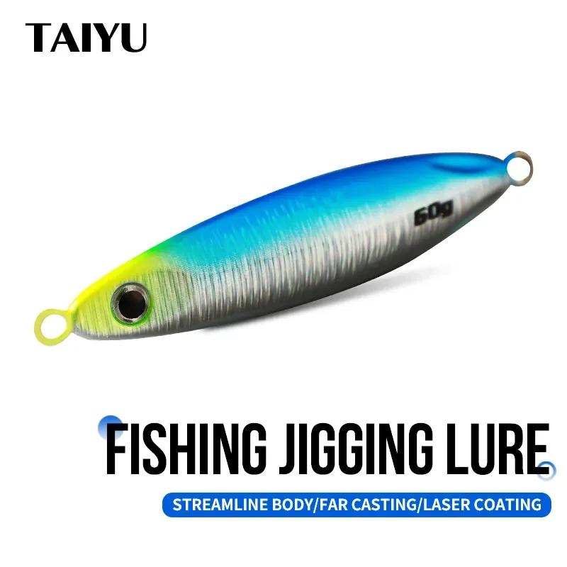 TAIYU Señuelo duro de metal luminoso para pesca en agua salada - imagen 3