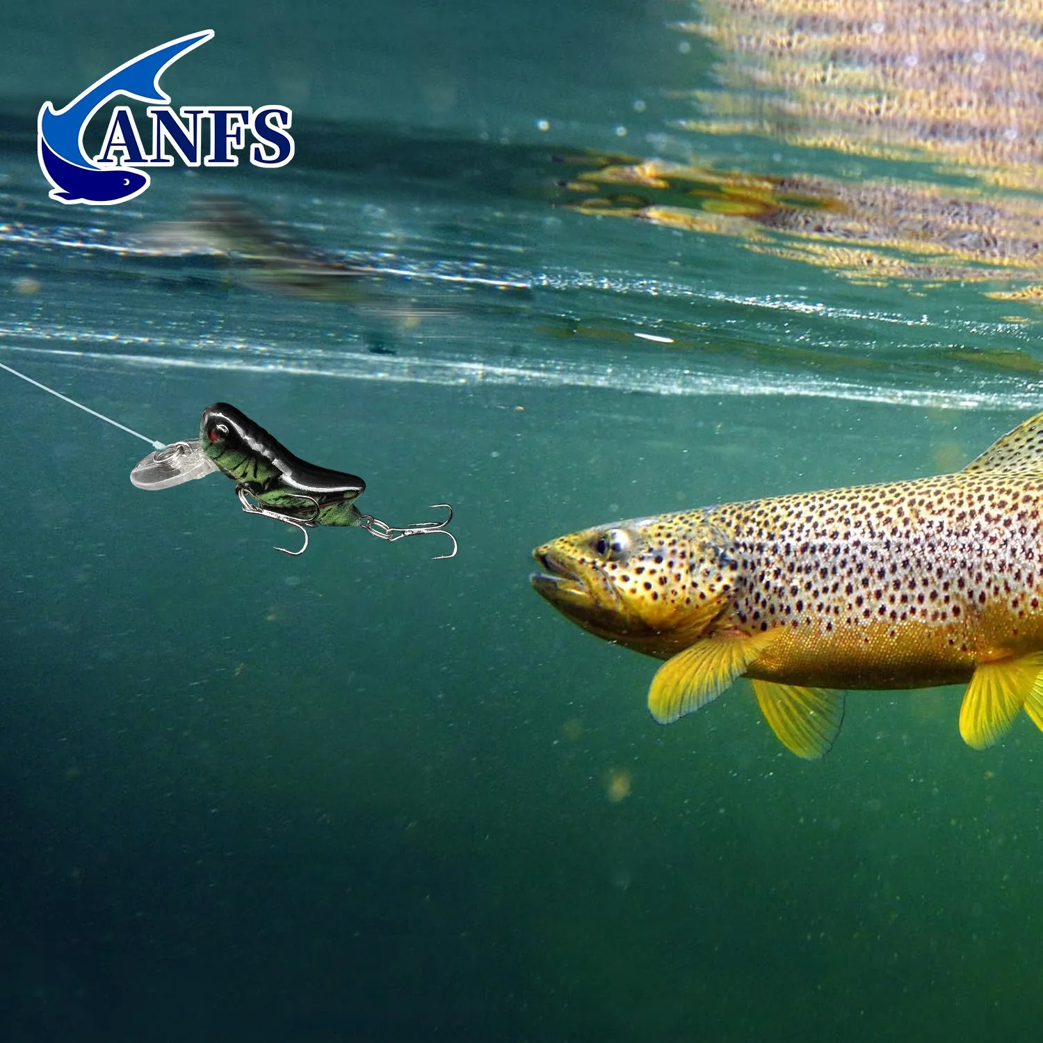 ANFS Kit de señuelos realistas para pesca en agua dulce y salada