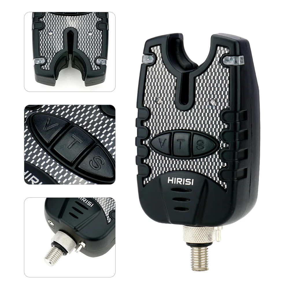 Kit HIRISI para pesca de carpa con alarmas y soportes de caña