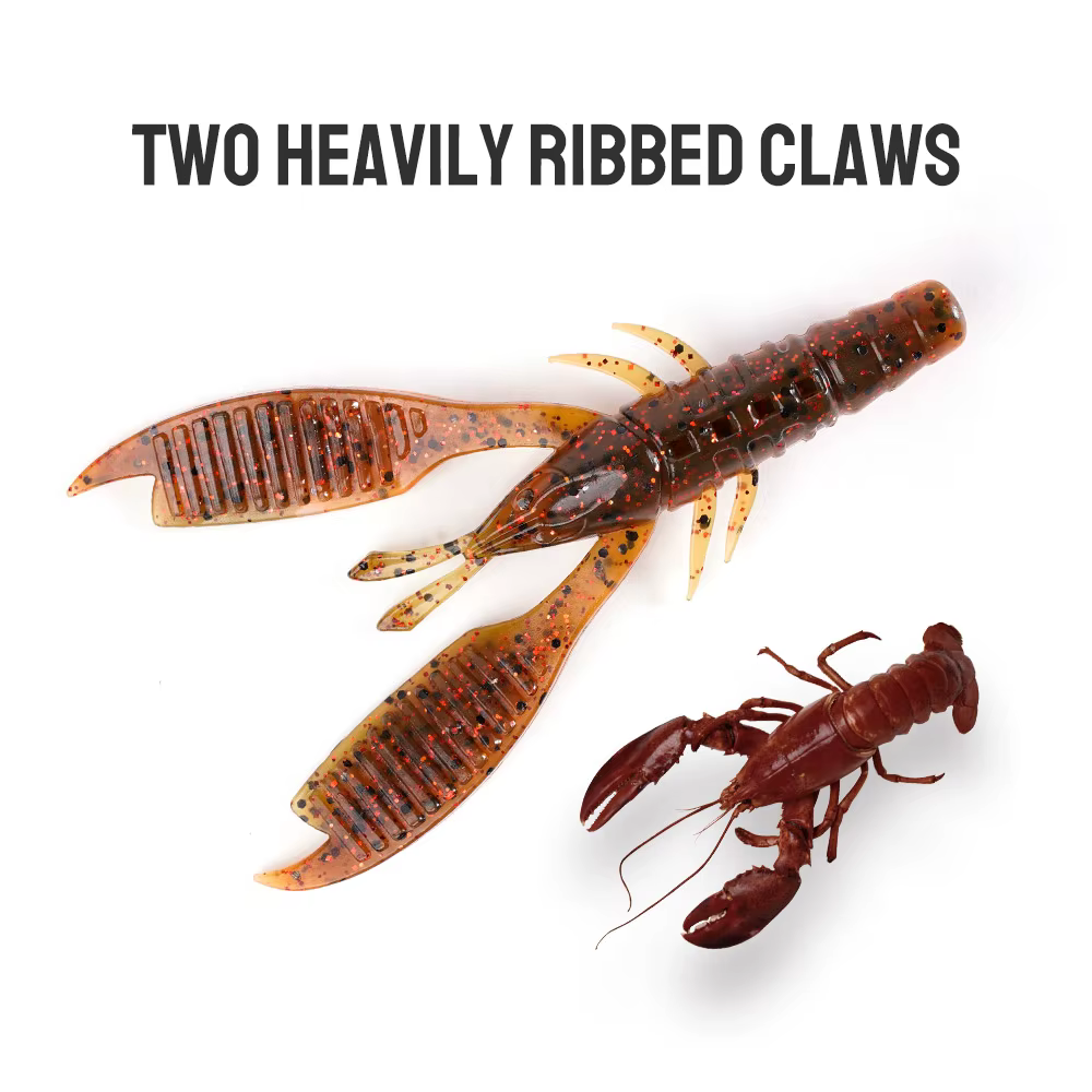 DYY Vinilo Craw Flapper – Señuelo camarón silicona para lubina - imagen 4