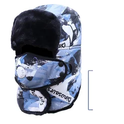 Gorro de pesca hombre térmico terciopelo camuflaje invierno caliente