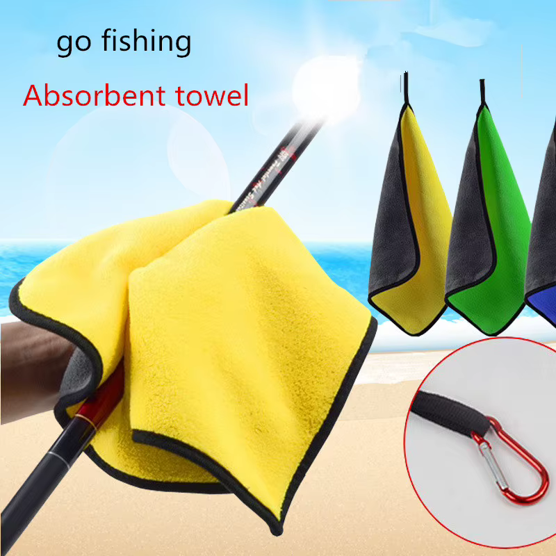 toalla de pesca gruesa absorbente