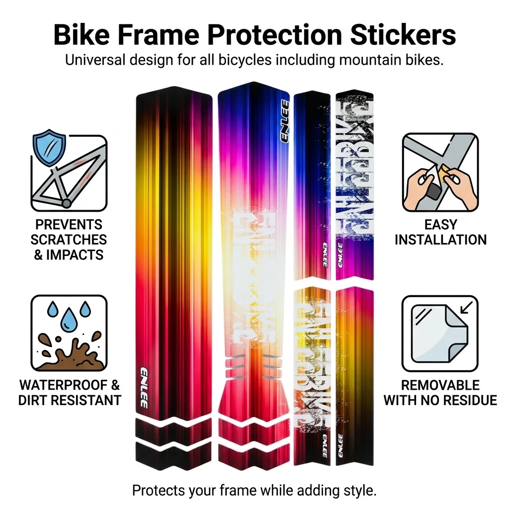 Protector de cuadro de bicicleta TPU resistente a arañazos - imagen 4