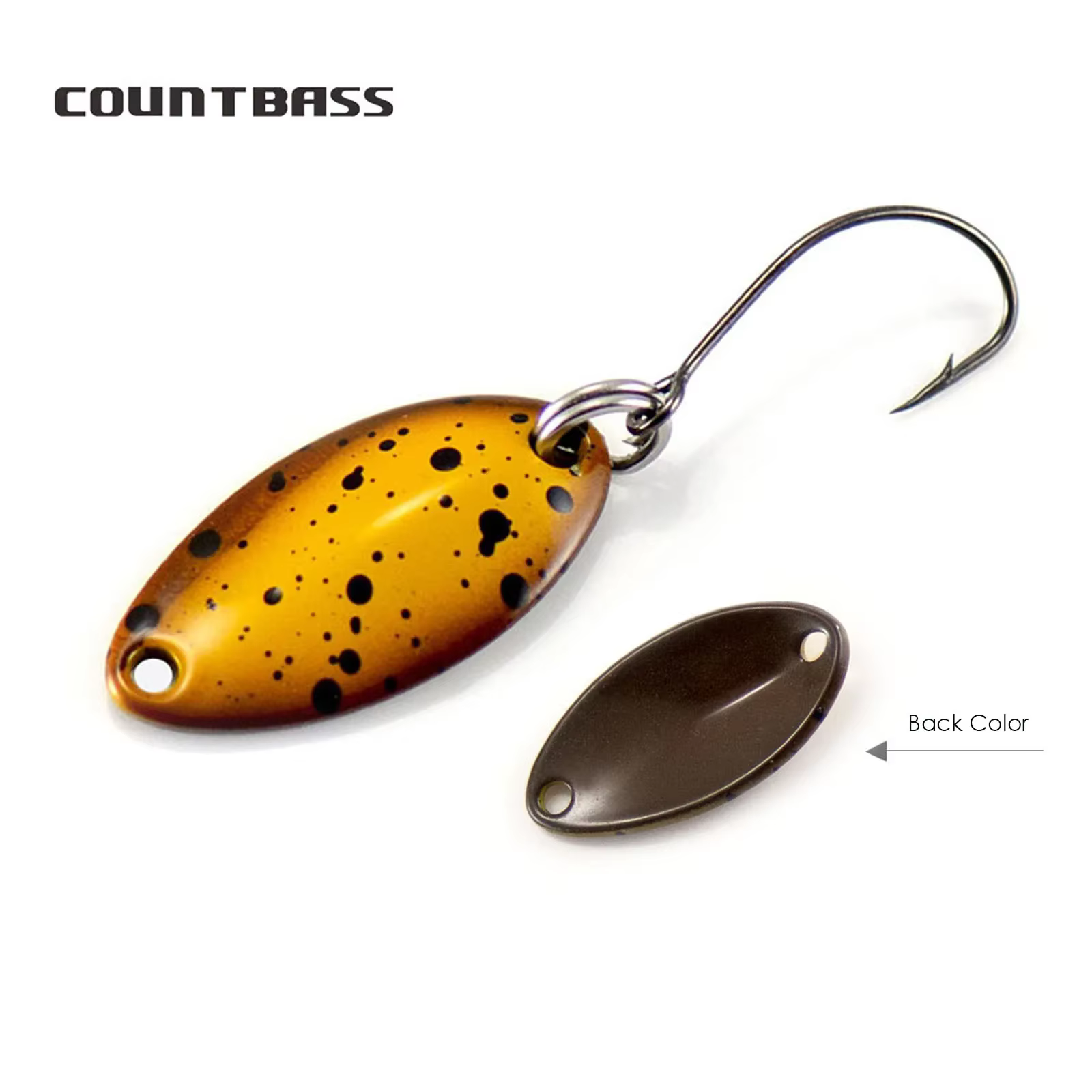 Countbass Señuelo cuchara de fundición de latón para salmón y trucha - imagen 4