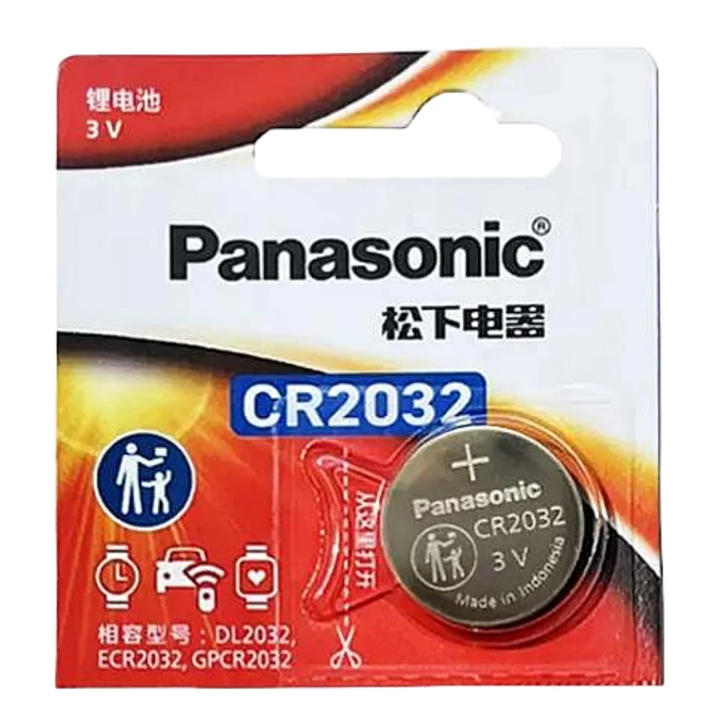 Panasonic CR2032 — Pila botón de litio 3V para llaves y relojes - imagen 3