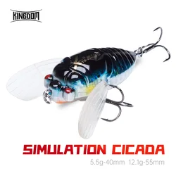 Kingdom Cicada – Señuelo flotante con alas blandas para lubina