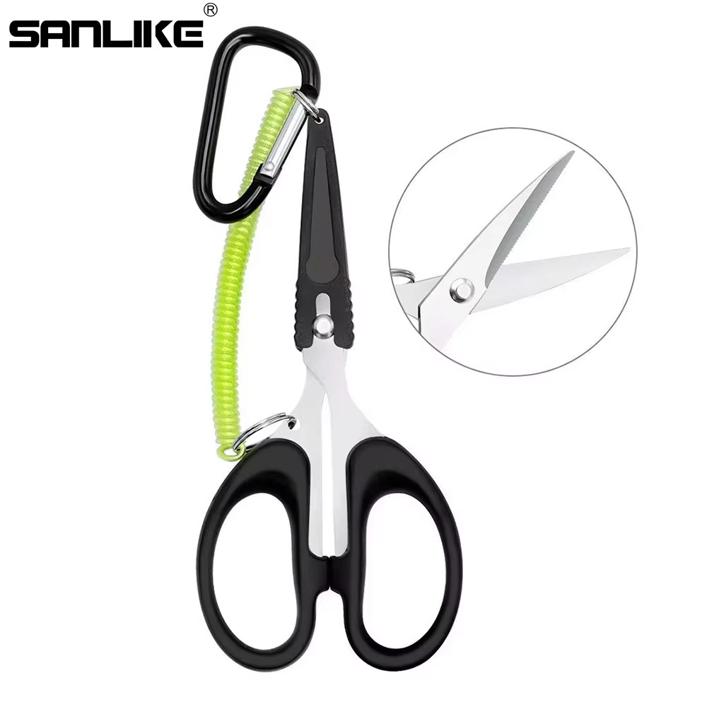Sanlike Tijeras de Pesca Acero Inoxidable con Funda Protectora - imagen 5