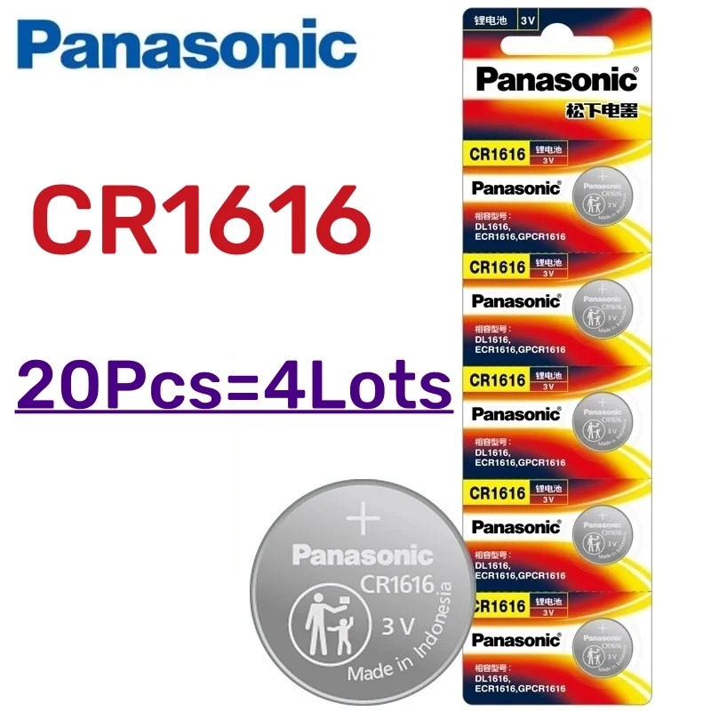 Batería CR1616 Panasonic de litio 3V para reloj y calculadora