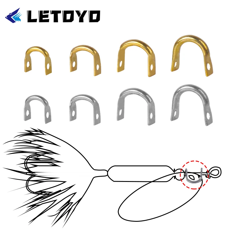 Chubas en U de acero inoxidable para cuchara y spinner LETOYO