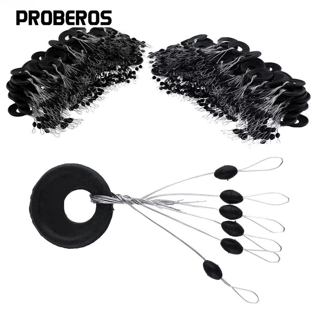 PRO BEROS Bobber Ovalado Goma – Flotador pesca deportiva - imagen 5