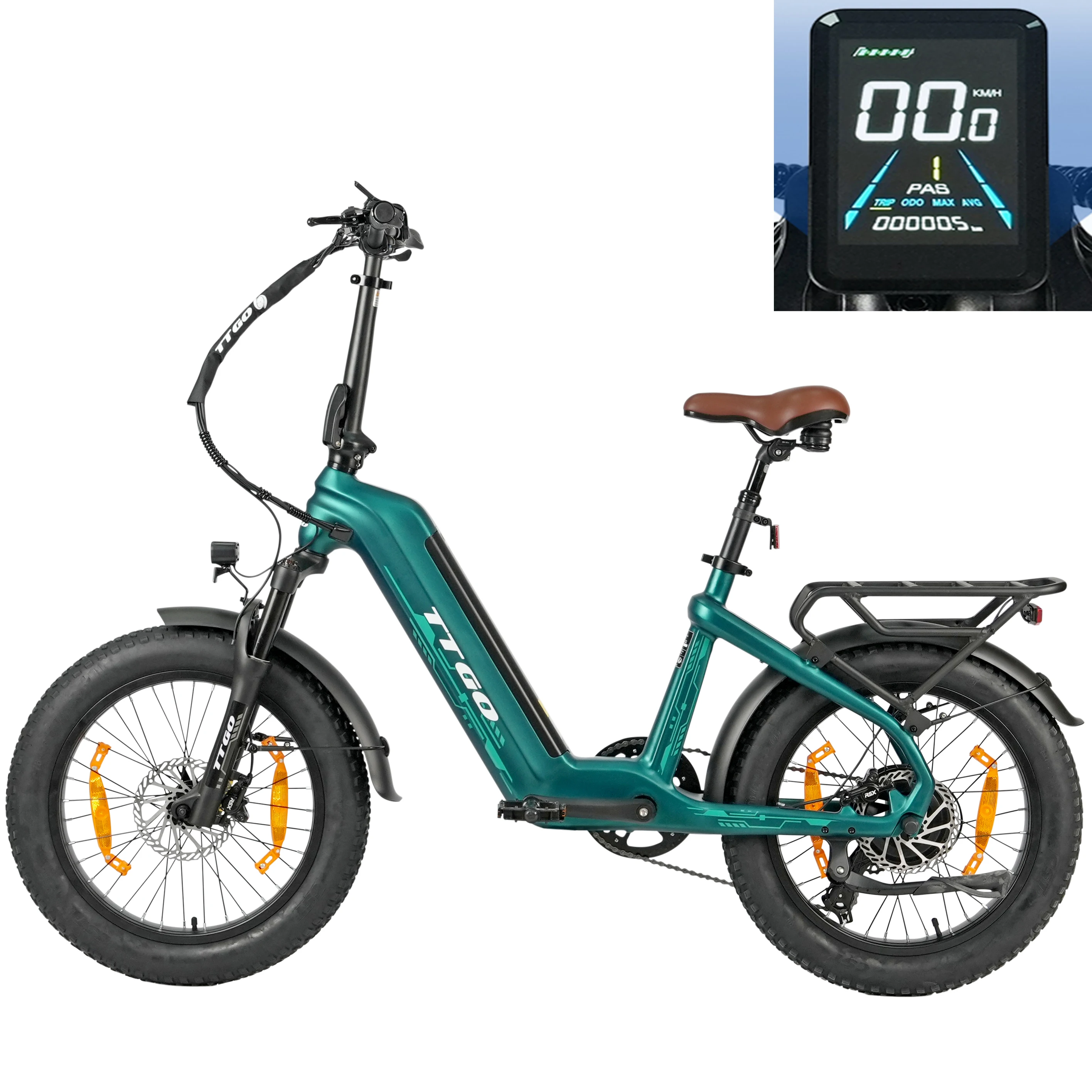 Bicicleta eléctrica urbana ligera con suspensión cómoda y autonomía - imagen 5