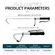 ShareShark gancho auxiliar telescópico de acero inoxidable para pescar - imagen 3