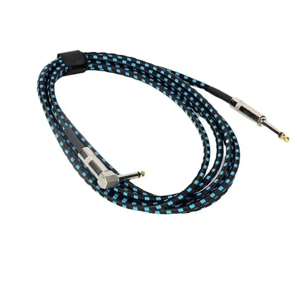 Cable jack TRS blindado chapado en oro bajo ruido 90°