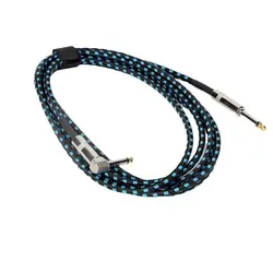 Cable jack TRS blindado chapado en oro bajo ruido 90°