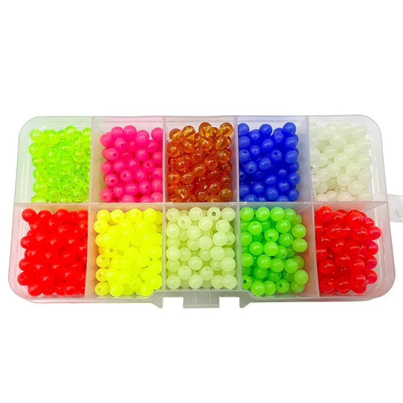ShareShark cuentas de pesca fluorescentes redondas para vinilo - imagen 4