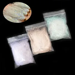 Fibra de cristal iridiscente para atado de moscas brillantes