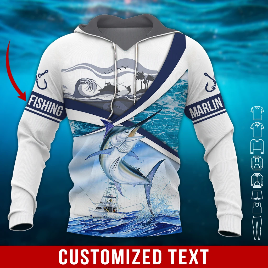Sudadera con cremallera pesca marlin 3D PLstar Cosmos